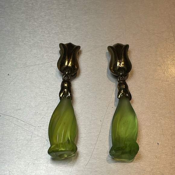 Daum France RARE Jasmine Earring and Necklace Set - Picture 3 of 8